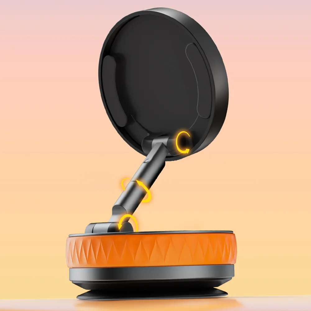 For Magsafe Magnetic Adsorption Vacuum Car Phone Holder 360° Rotatable Folding Suction Cup Navigation Stand Bracket Phone Holder