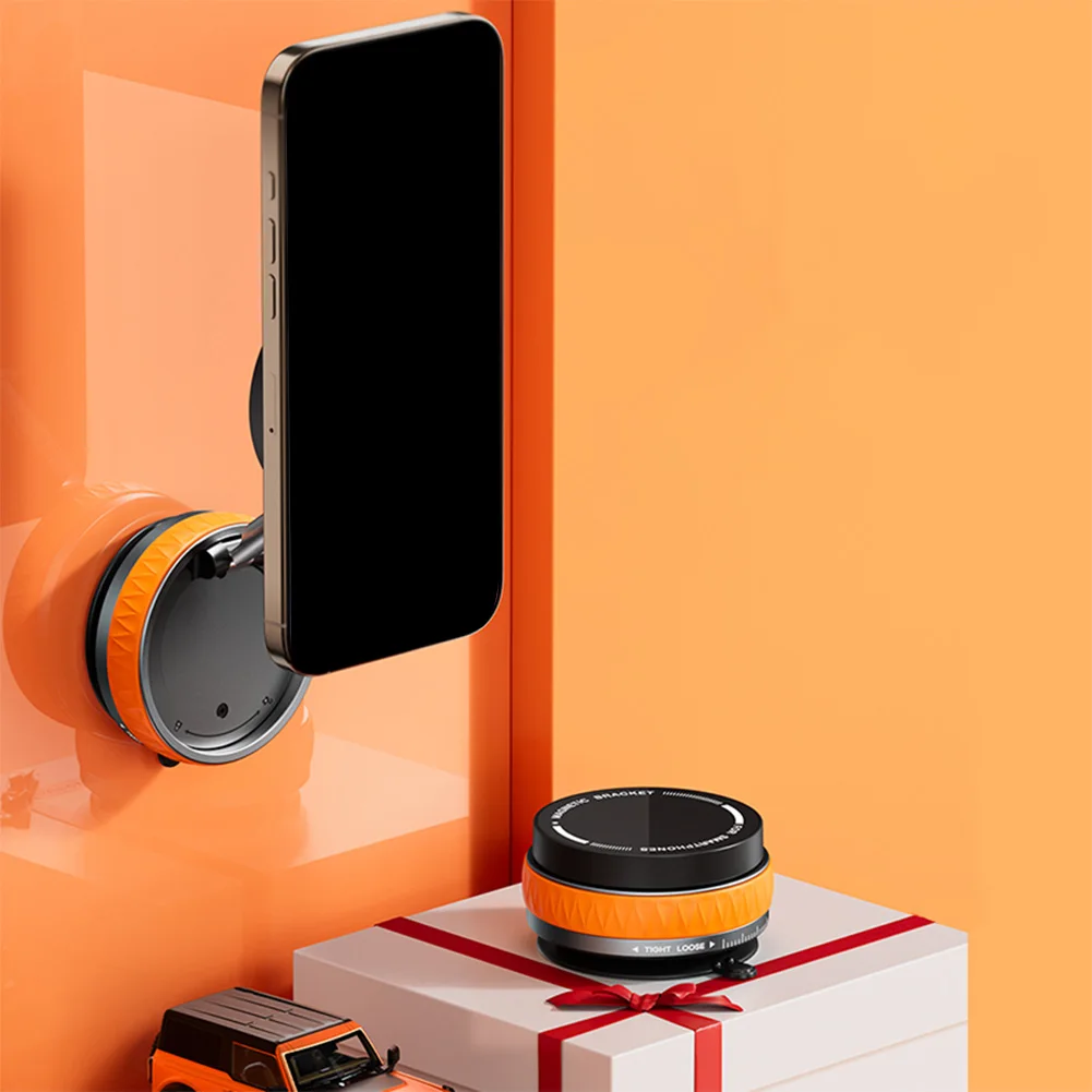 For Magsafe Magnetic Adsorption Vacuum Car Phone Holder 360° Rotatable Folding Suction Cup Navigation Stand Bracket Phone Holder
