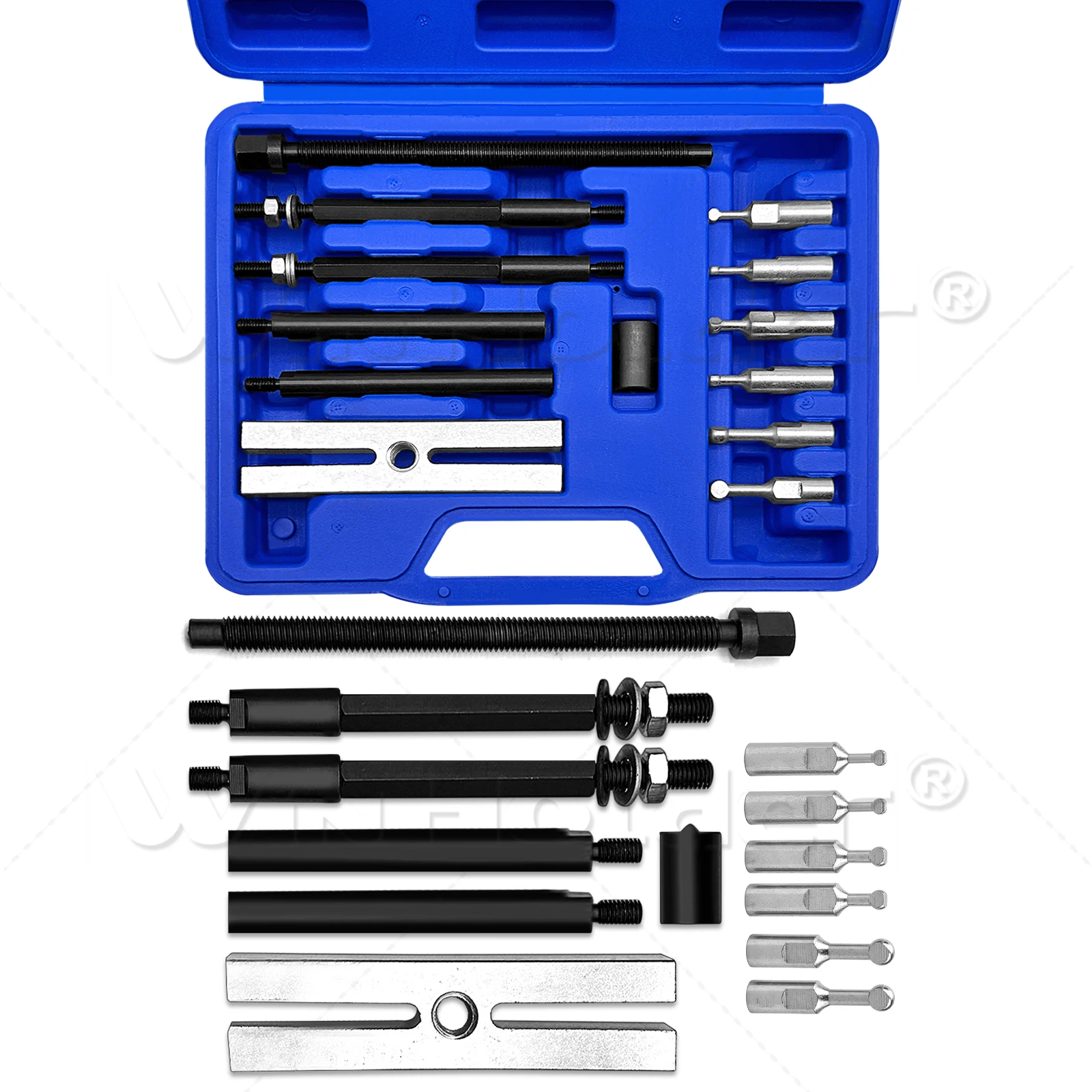 13pcs Insert Bearing Race Puller Removal Tool Embedded Bearing Disassembly Kit with Case