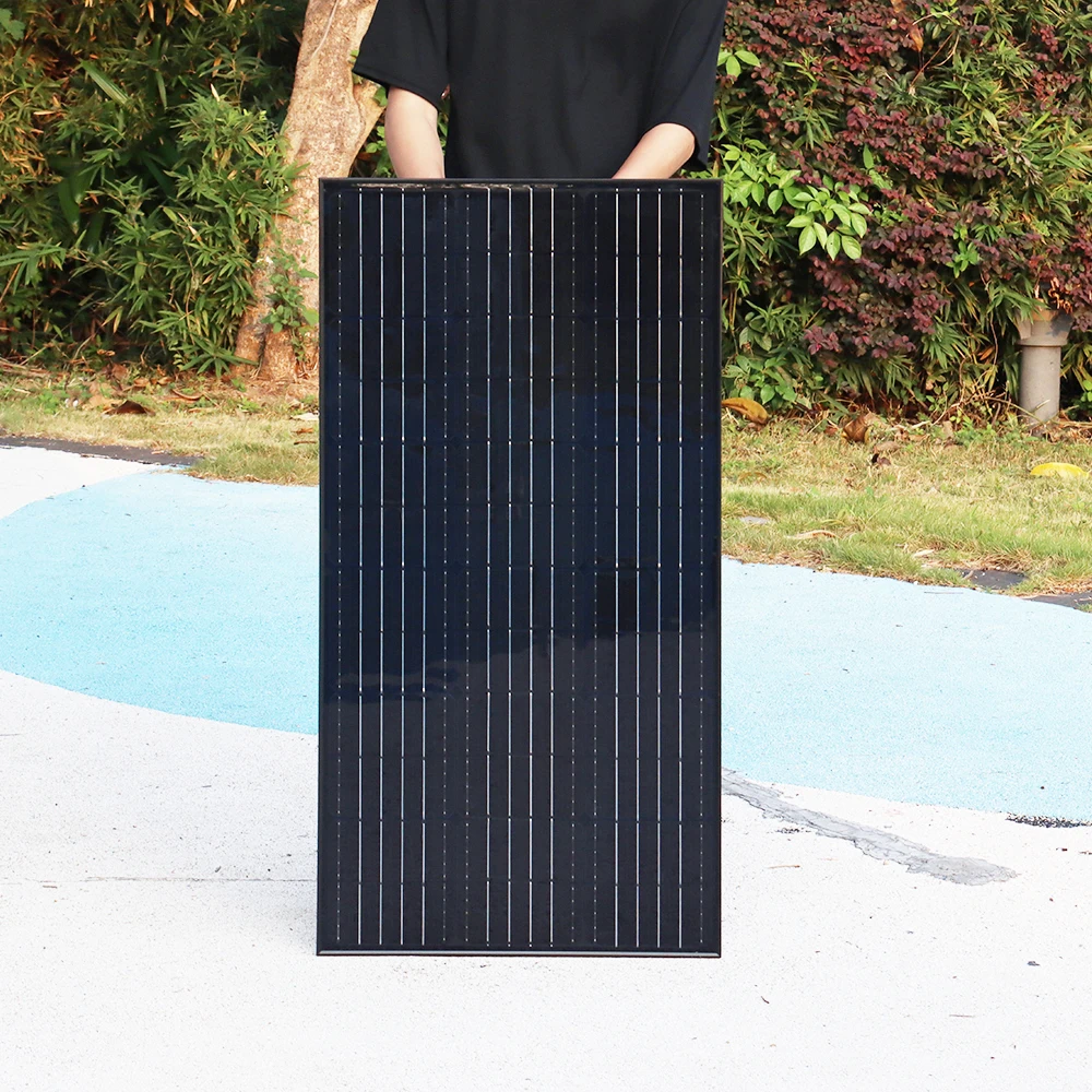 450W 300W 150W Rigid Solar Panel Kit 12v Solar Charging Panels Aluminum Frame Photovoltaic System, for Home Outdoor RV Roof