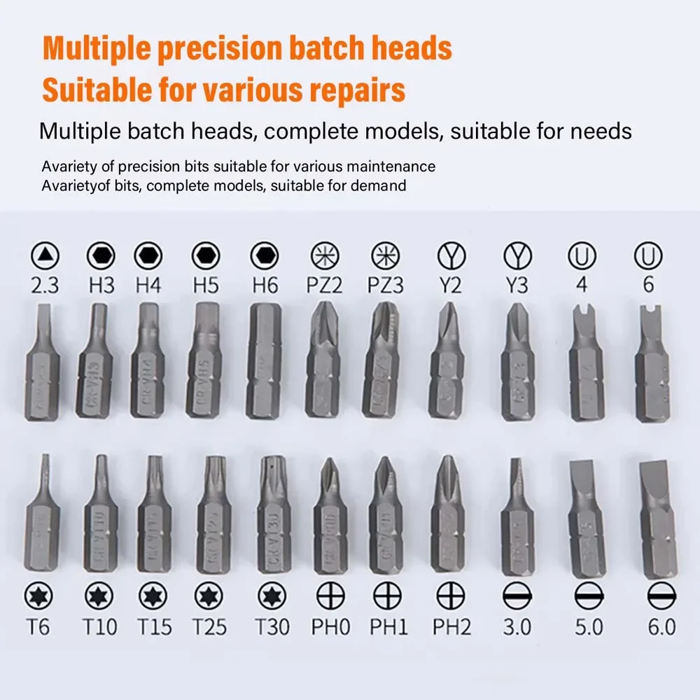 38pcs 1/2" 1/4" 3/8" Ratchet Screwdriver Set Combination Toolbox Hardware Magnetic Screw Driver Car Repair Tool Kit