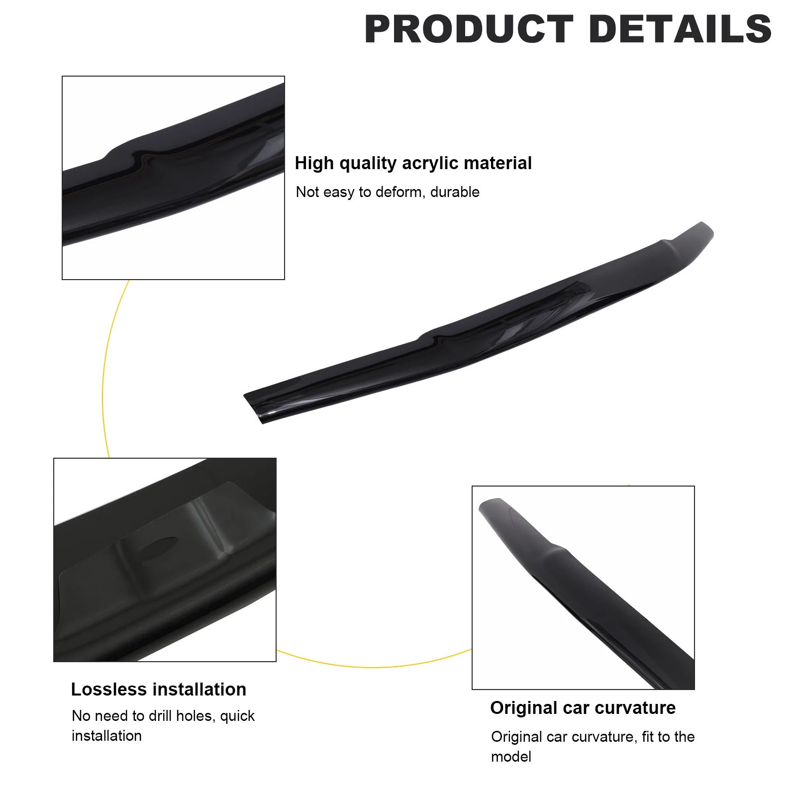 Dark Black Bonnet Guard Hood Deflector For Nissan Navara D40 2006 2007 2008 2009 Front Bug Shield protector Car Accessories