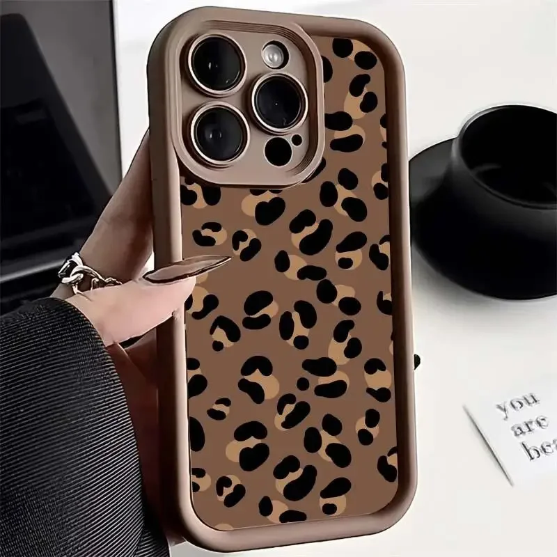 Retro Trendy Black Leopard Print Case for OPPO Reno 12F 11F 10 5G 8 11 10 12 Pro Reno 7 4G 4 5 6 Lite A38 A78 A98 A57 A77 Cover