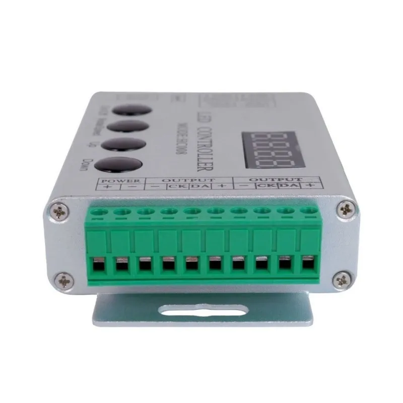 DC5V-24V HC008 4Keys Programmable RGB LED Pixel Controller 133 Effect Modes Dimmer for WS2812 WS2811 2801 LED Strip Light