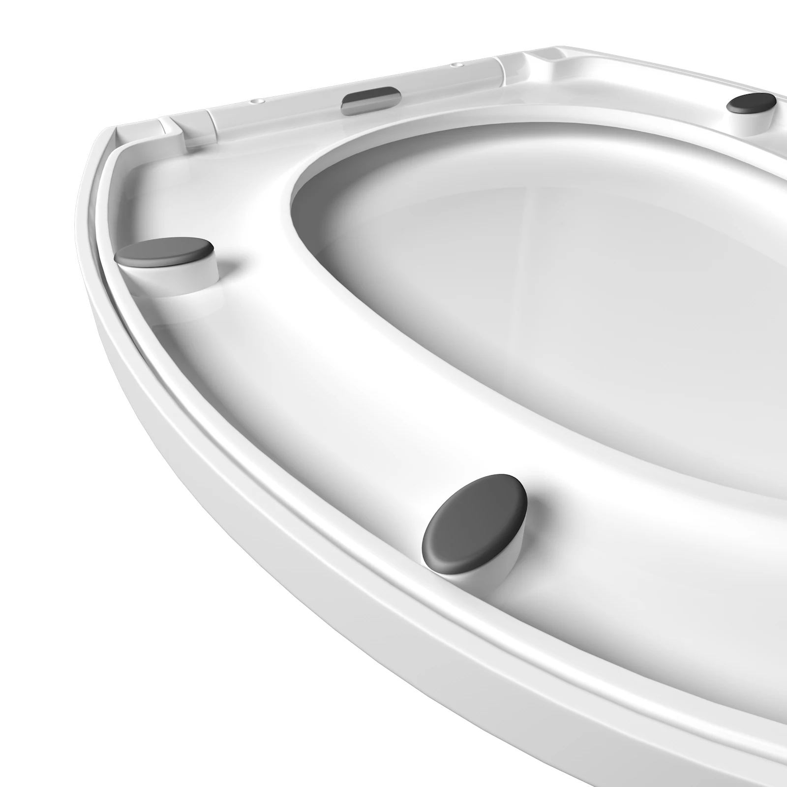 Toilet seat cover Soft close,clip-on toilet seat Antibacterial Flapper Suitable for most toilets