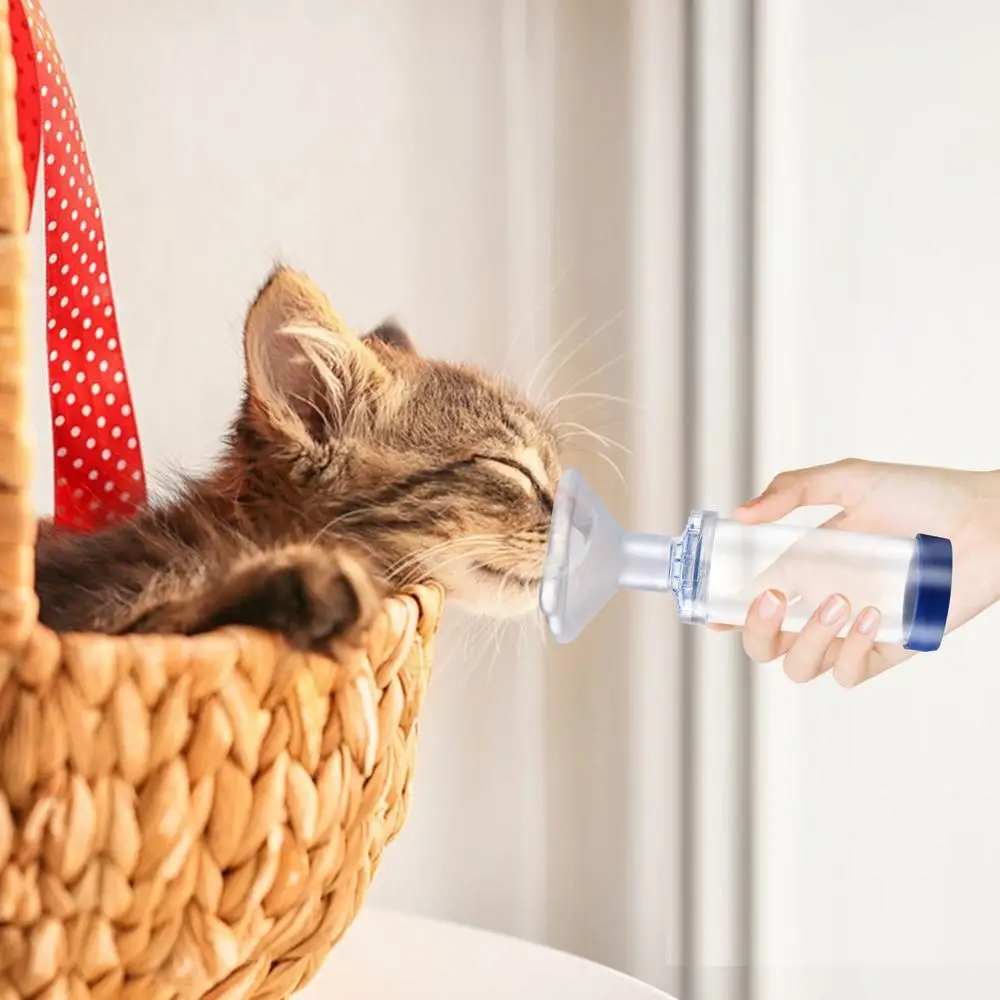 Aerosol Chamber Inhaler for Cats And Dogs Veterinary Animals Aerosol Pet Asthma Inhaler Spacer Devices for Small Dogs Cats