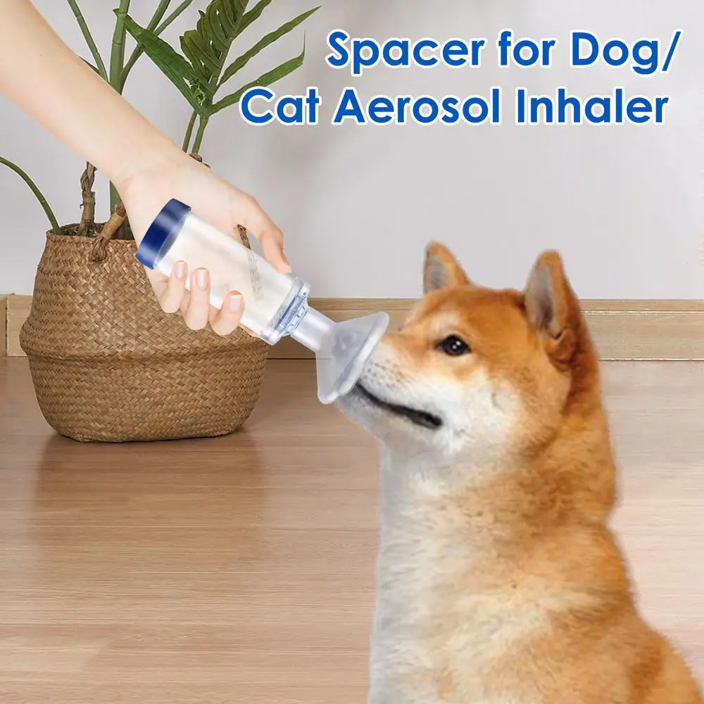 Aerosol Chamber Inhaler for Cats And Dogs Veterinary Animals Aerosol Pet Asthma Inhaler Spacer Devices for Small Dogs Cats