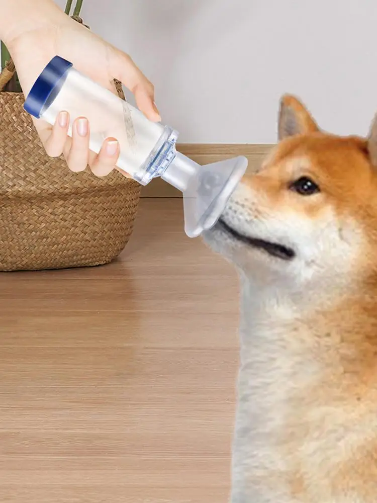 Aerosol Chamber Inhaler for Cats And Dogs Veterinary Animals Aerosol Pet Asthma Inhaler Spacer Devices for Small Dogs Cats