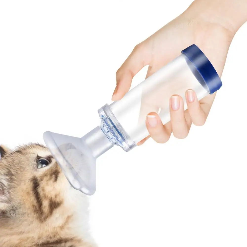 Aerosol Chamber Inhaler for Cats And Dogs Veterinary Animals Aerosol Pet Asthma Inhaler Spacer Devices for Small Dogs Cats
