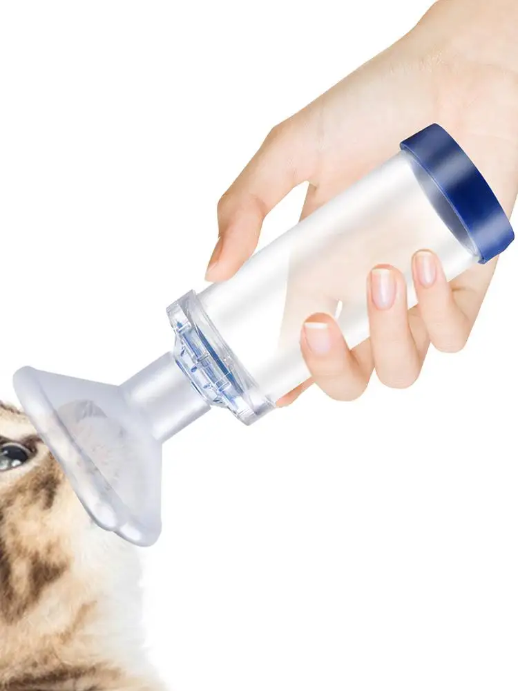 Aerosol Chamber Inhaler for Cats And Dogs Veterinary Animals Aerosol Pet Asthma Inhaler Spacer Devices for Small Dogs Cats