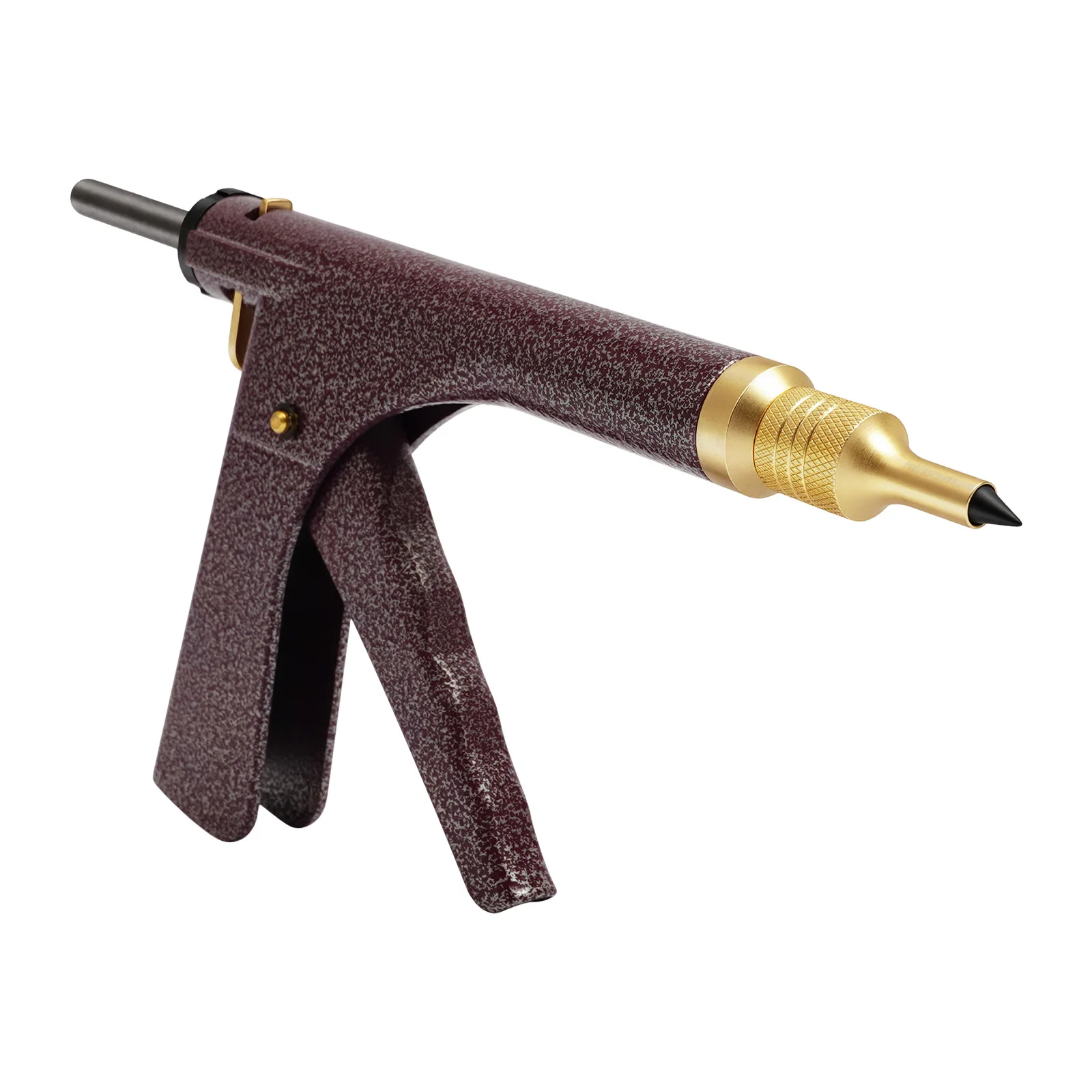 Vacuum Tire Repair Tool, Tubeless Tire Puncture Repair Gun, Car Motorcycle Scooter Wheel Tyre Plugger with Mushroom Plug & Box (Not included glue)