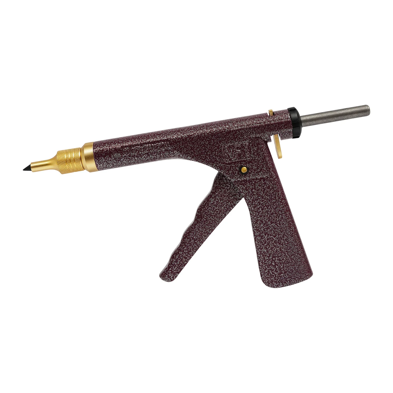 Vacuum Tire Repair Tool, Tubeless Tire Puncture Repair Gun, Car Motorcycle Scooter Wheel Tyre Plugger with Mushroom Plug & Box (Not included glue)