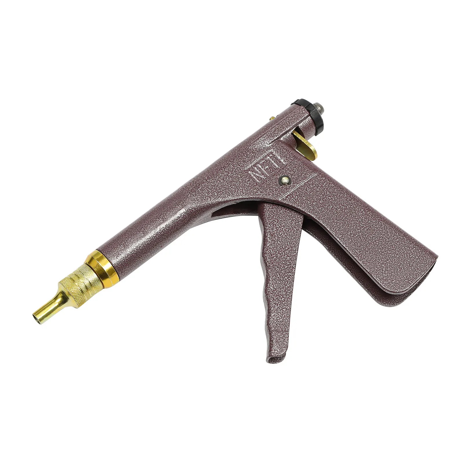 Vacuum Tire Repair Tool, Tubeless Tire Puncture Repair Gun, Car Motorcycle Scooter Wheel Tyre Plugger with Mushroom Plug & Box (Not included glue)