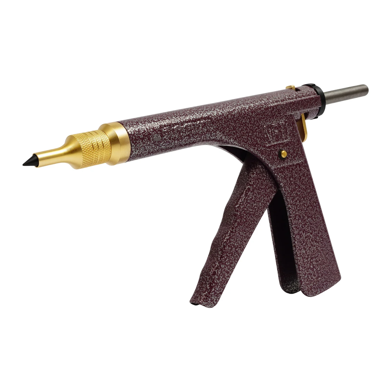 Vacuum Tire Repair Tool, Tubeless Tire Puncture Repair Gun, Car Motorcycle Scooter Wheel Tyre Plugger with Mushroom Plug & Box (Not included glue)