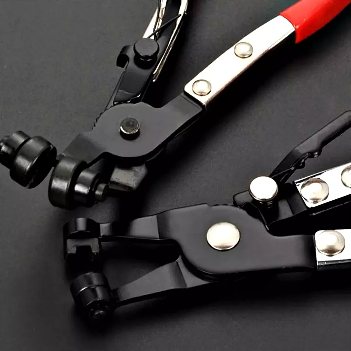 9PC Hose Clamp Pliers Kit Long Reach Car Water Fuel Oil Locking Removal Tool Set