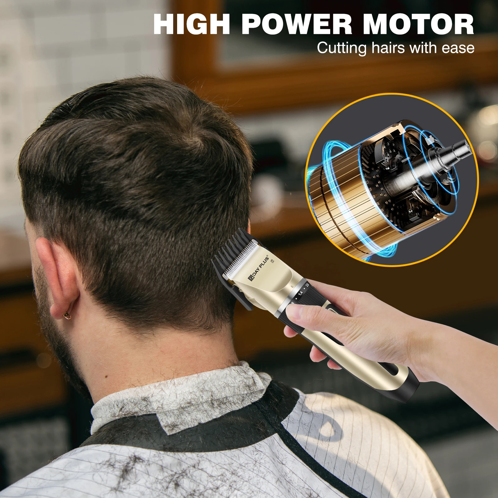 BRIEFNESS Pet Shaving Trimmer Professional Hair Trimmer Cordless Precision Trimmer All-In-One Body Hair Trimmer Sharp Blades