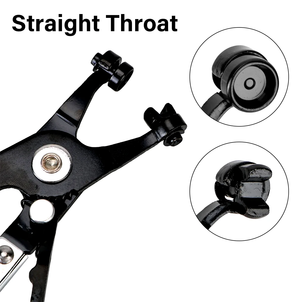Automotive Flexible Hose Clamp Clip Pliers Set Swivel Jaw Flat Angled Band Tool