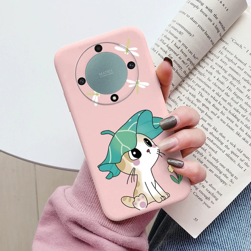 Love Heart Daisy Flowers For Honor X9a X9b X9 Magic5 Lite 5G Magic 6 5 4 Lite Case Silicone Soft Cute Cartoon Fundas Capa Shell
