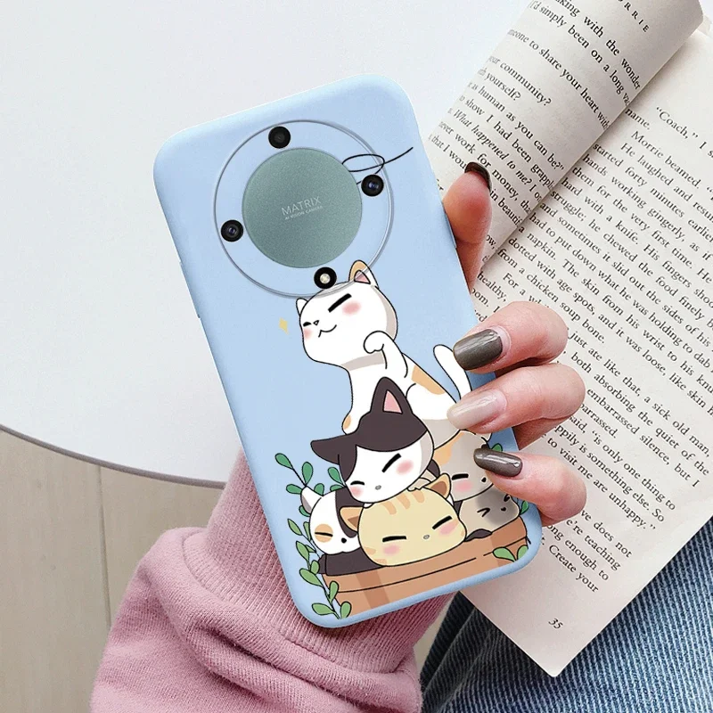 Love Heart Daisy Flowers For Honor X9a X9b X9 Magic5 Lite 5G Magic 6 5 4 Lite Case Silicone Soft Cute Cartoon Fundas Capa Shell