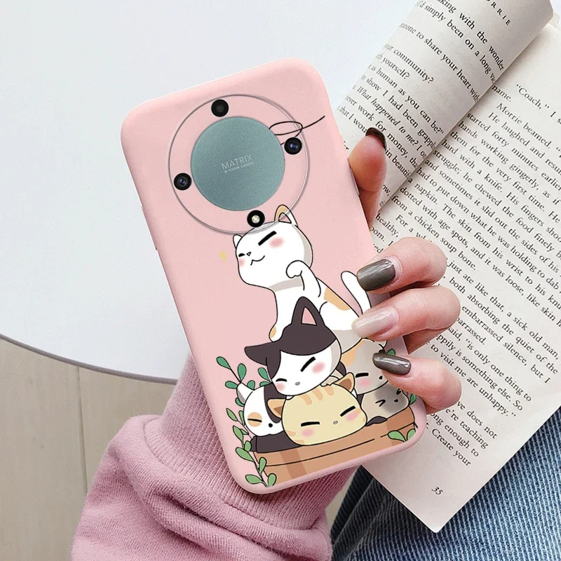 Love Heart Daisy Flowers For Honor X9a X9b X9 Magic5 Lite 5G Magic 6 5 4 Lite Case Silicone Soft Cute Cartoon Fundas Capa Shell