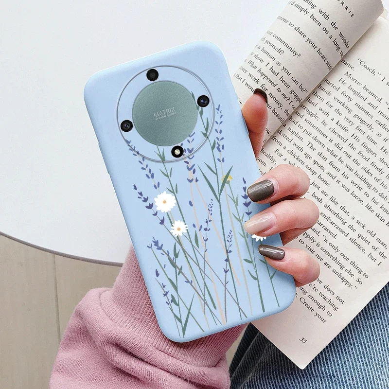 Love Heart Daisy Flowers For Honor X9a X9b X9 Magic5 Lite 5G Magic 6 5 4 Lite Case Silicone Soft Cute Cartoon Fundas Capa Shell