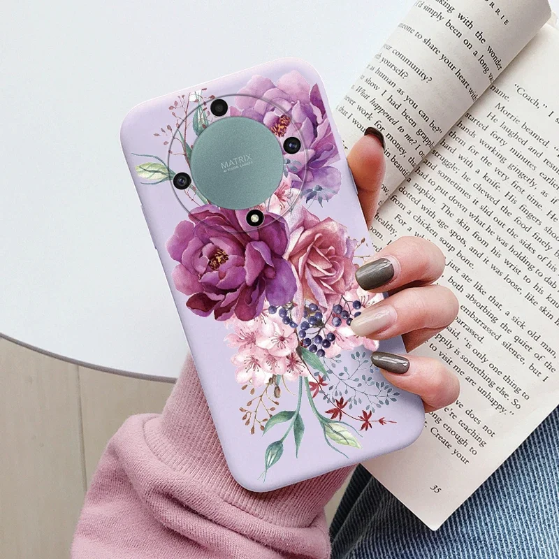 Love Heart Daisy Flowers For Honor X9a X9b X9 Magic5 Lite 5G Magic 6 5 4 Lite Case Silicone Soft Cute Cartoon Fundas Capa Shell
