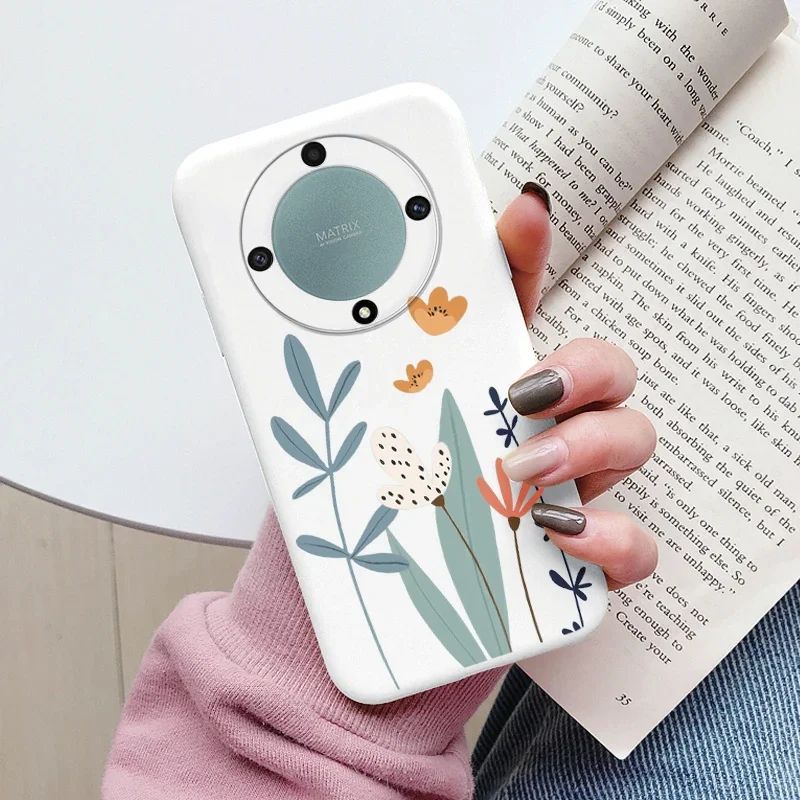 Love Heart Daisy Flowers For Honor X9a X9b X9 Magic5 Lite 5G Magic 6 5 4 Lite Case Silicone Soft Cute Cartoon Fundas Capa Shell