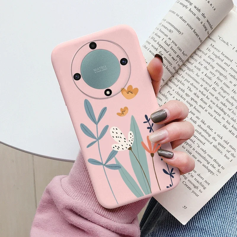 Love Heart Daisy Flowers For Honor X9a X9b X9 Magic5 Lite 5G Magic 6 5 4 Lite Case Silicone Soft Cute Cartoon Fundas Capa Shell
