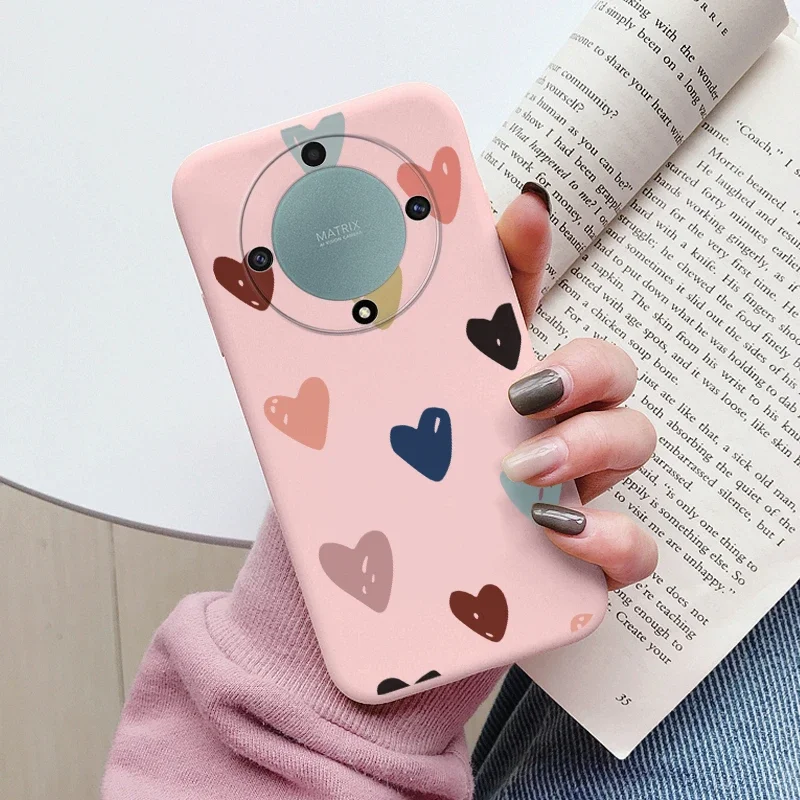 Love Heart Daisy Flowers For Honor X9a X9b X9 Magic5 Lite 5G Magic 6 5 4 Lite Case Silicone Soft Cute Cartoon Fundas Capa Shell