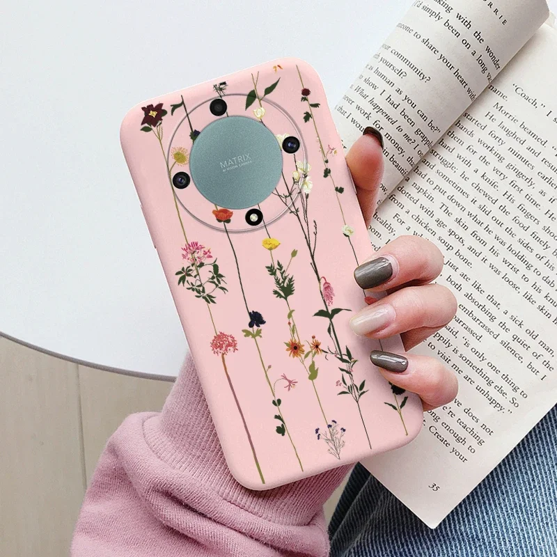 Love Heart Daisy Flowers For Honor X9a X9b X9 Magic5 Lite 5G Magic 6 5 4 Lite Case Silicone Soft Cute Cartoon Fundas Capa Shell