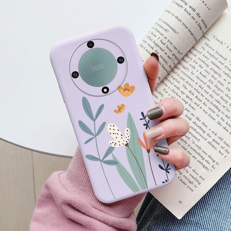 Love Heart Daisy Flowers For Honor X9a X9b X9 Magic5 Lite 5G Magic 6 5 4 Lite Case Silicone Soft Cute Cartoon Fundas Capa Shell