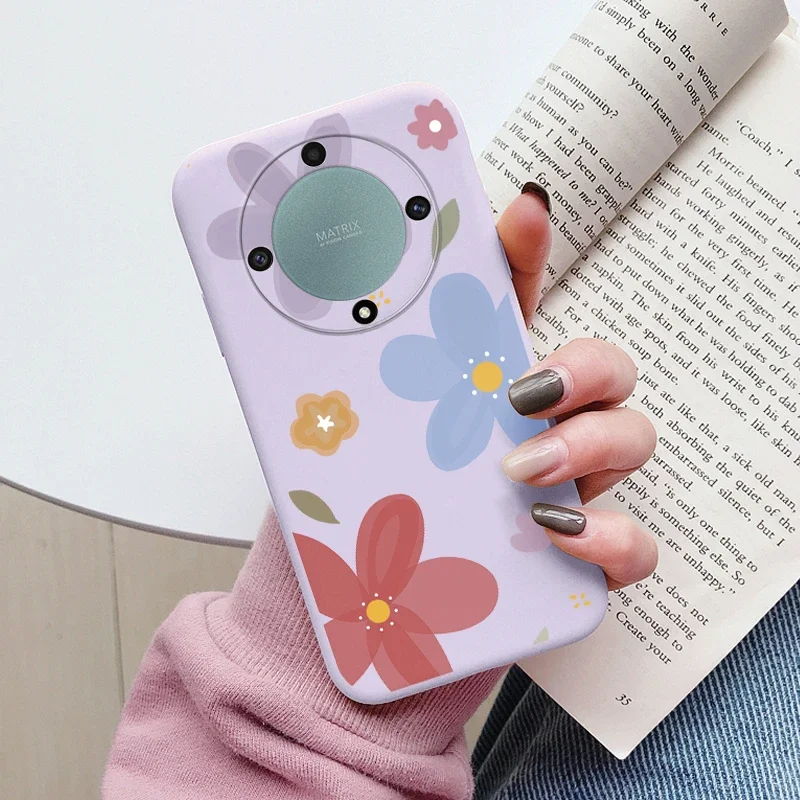 Love Heart Daisy Flowers For Honor X9a X9b X9 Magic5 Lite 5G Magic 6 5 4 Lite Case Silicone Soft Cute Cartoon Fundas Capa Shell