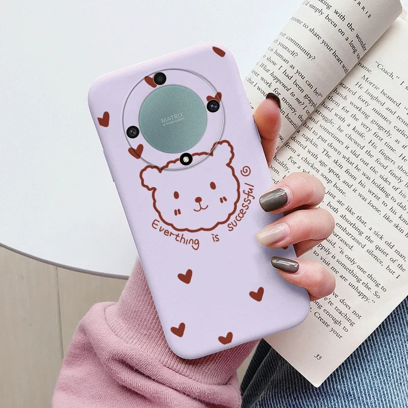 Love Heart Daisy Flowers For Honor X9a X9b X9 Magic5 Lite 5G Magic 6 5 4 Lite Case Silicone Soft Cute Cartoon Fundas Capa Shell