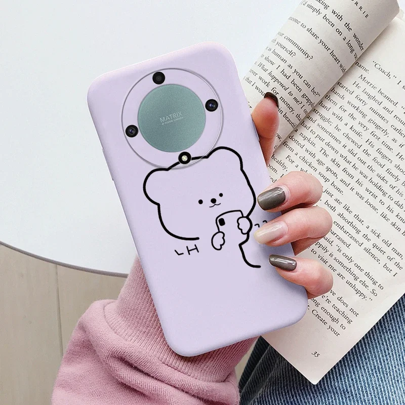 Love Heart Daisy Flowers For Honor X9a X9b X9 Magic5 Lite 5G Magic 6 5 4 Lite Case Silicone Soft Cute Cartoon Fundas Capa Shell