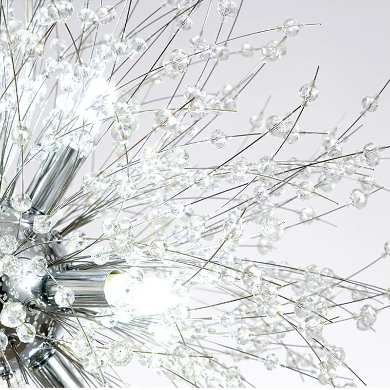 KOMORE Firework Flush Mount Ceiling Light G9 Bulb Base for Living Room, Bedroom, Kitchen