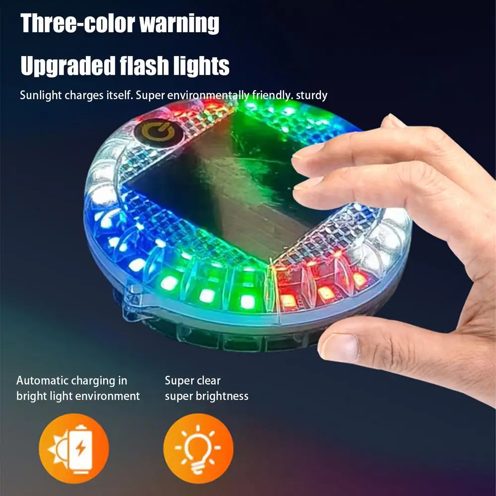 Car Flashing Alarm Lamp Safety Anti Collision Lamp Intelligent Sensor Security Strobe Light Night Riding Warning Side Light