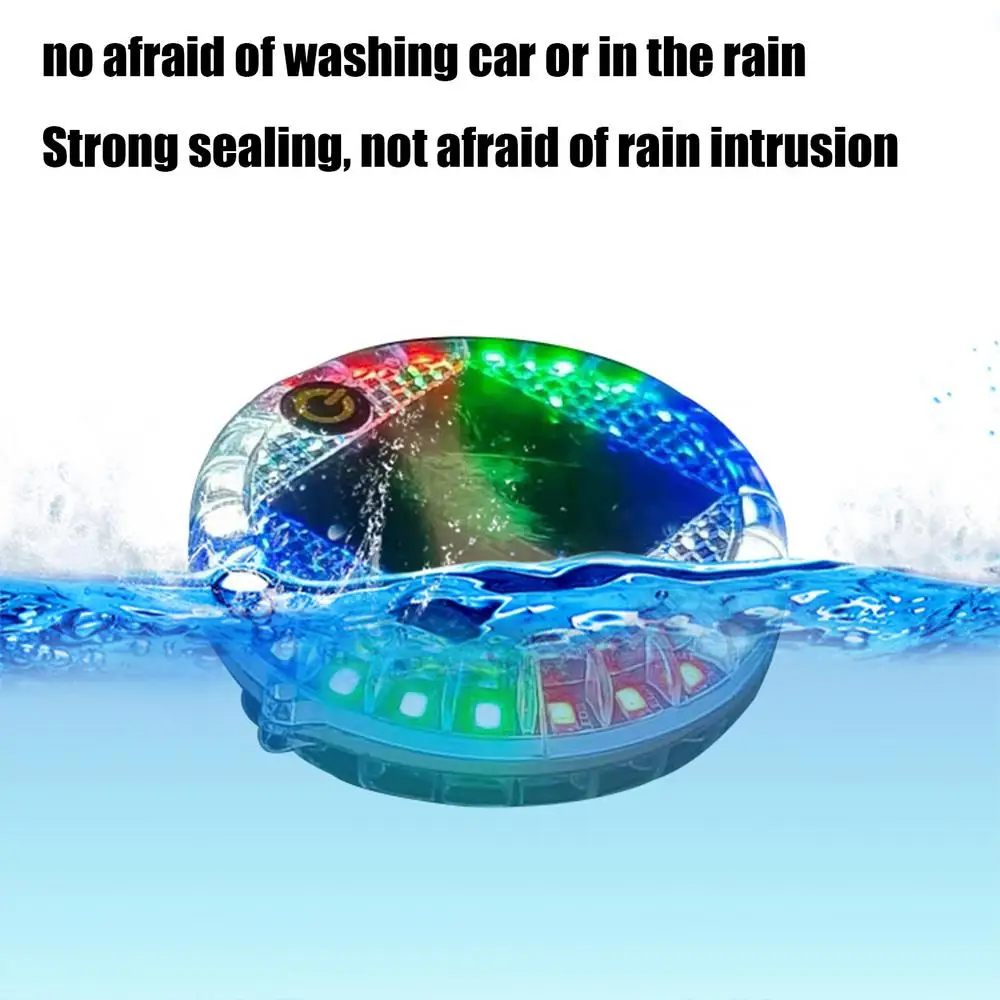 Car Flashing Alarm Lamp Safety Anti Collision Lamp Intelligent Sensor Security Strobe Light Night Riding Warning Side Light