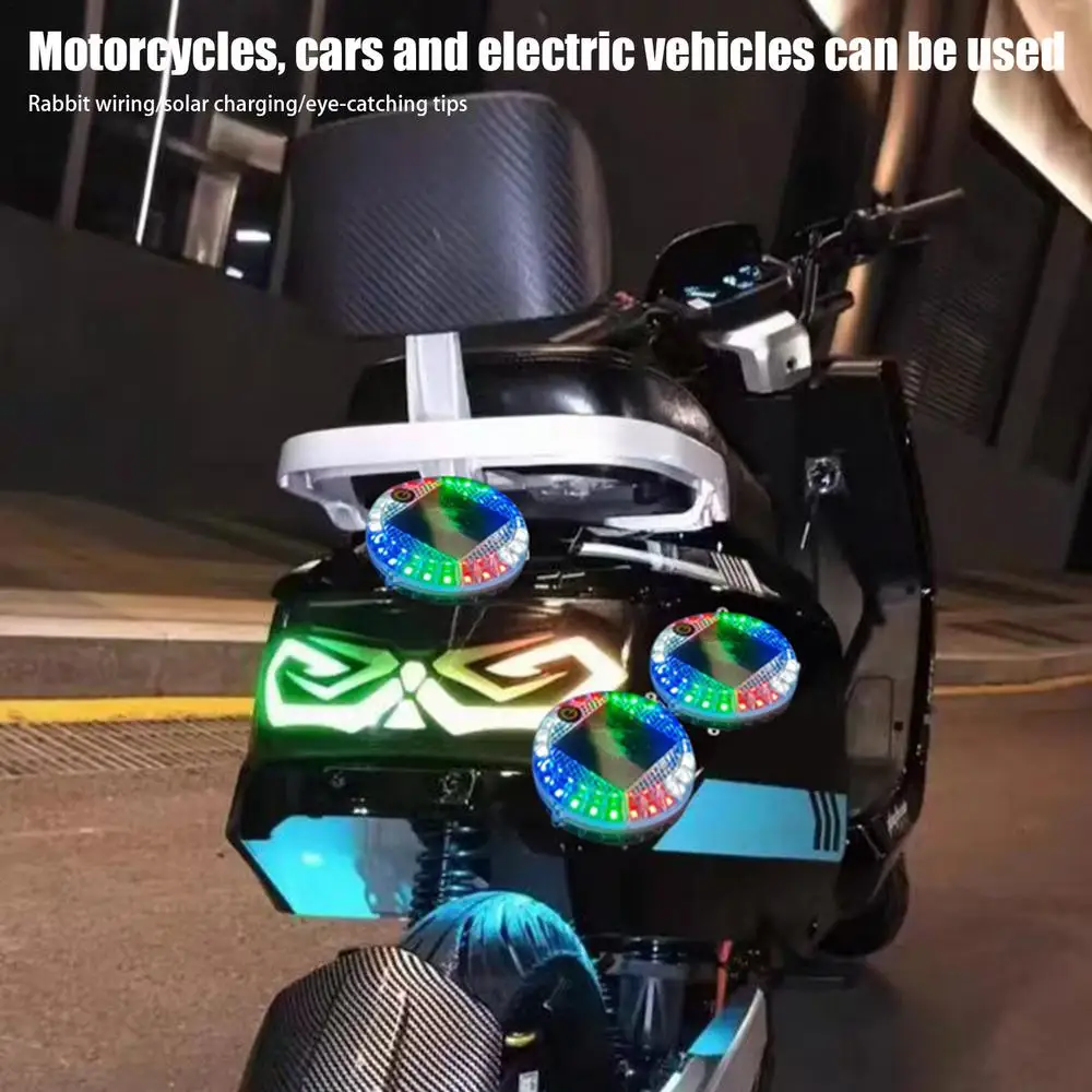 Car Flashing Alarm Lamp Safety Anti Collision Lamp Intelligent Sensor Security Strobe Light Night Riding Warning Side Light