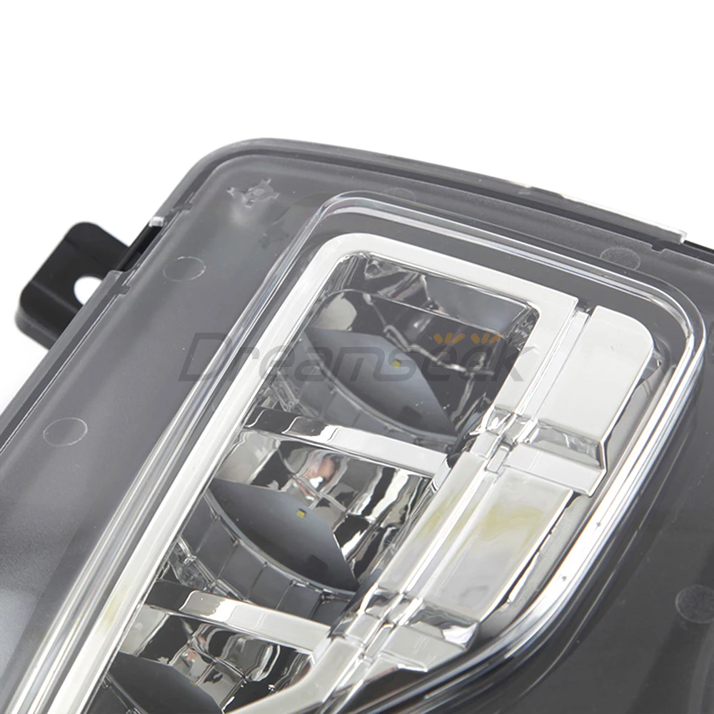 Pair LED DRL Fog Lamp Assembly for Chevy Chevrolet Silverado 1500 2016 2017 2018 Daytime Running Light Daylight White Driving