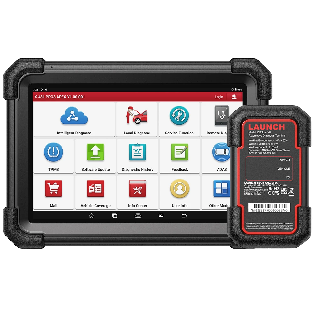 LAUNCH X431 PRO3 APEX Car Diagnostic Tools OBD2 Scanner Diagnost Auto Automotive Scan Autoscanner Diagnosis 2 Years Free Update