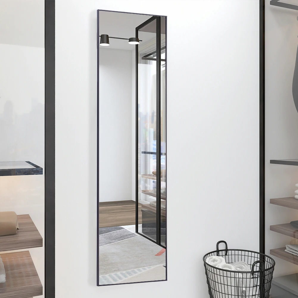 【Lifeideas】Modern Rectangular Metal Freestanding Mirrors