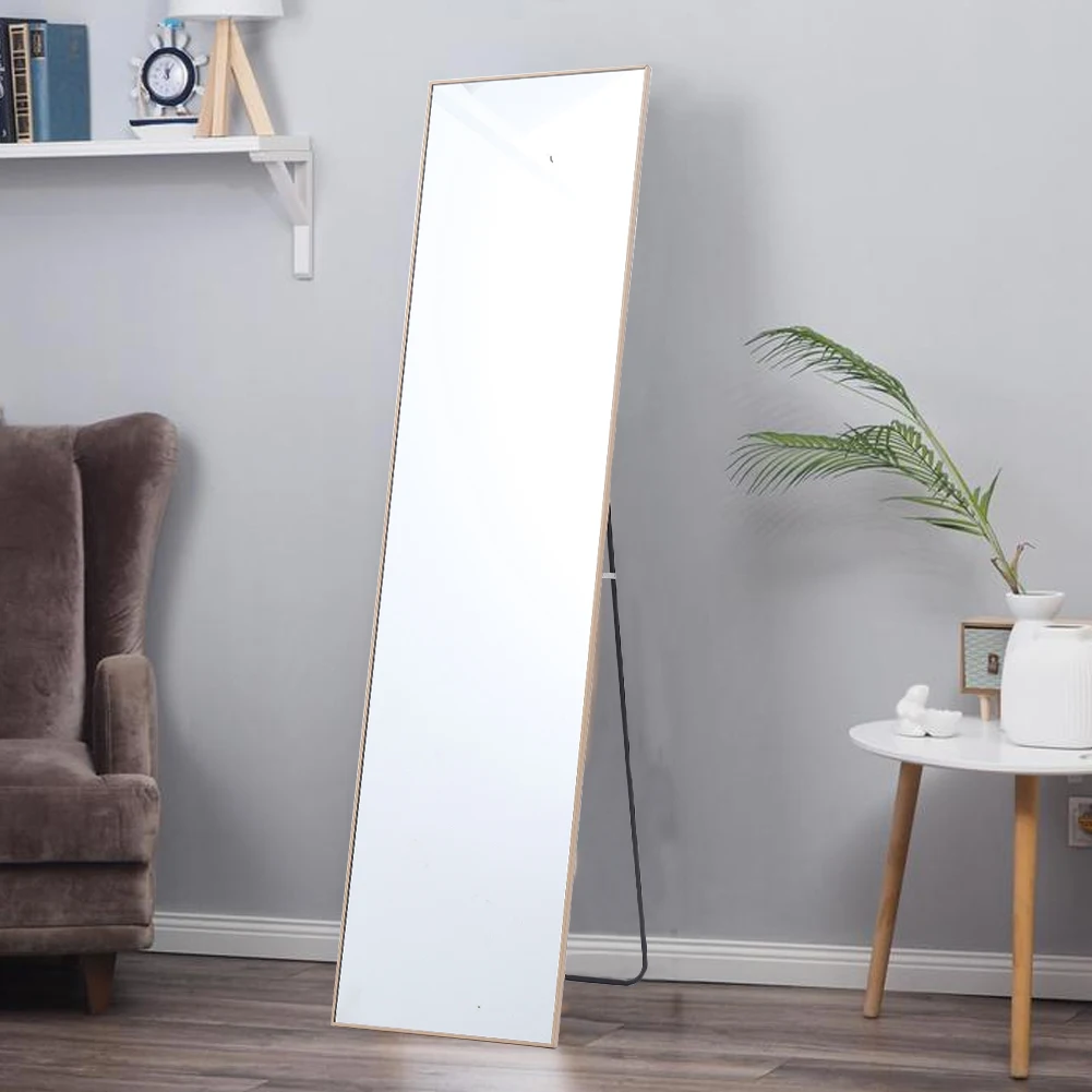 【Lifeideas】Modern Rectangular Metal Freestanding Mirrors