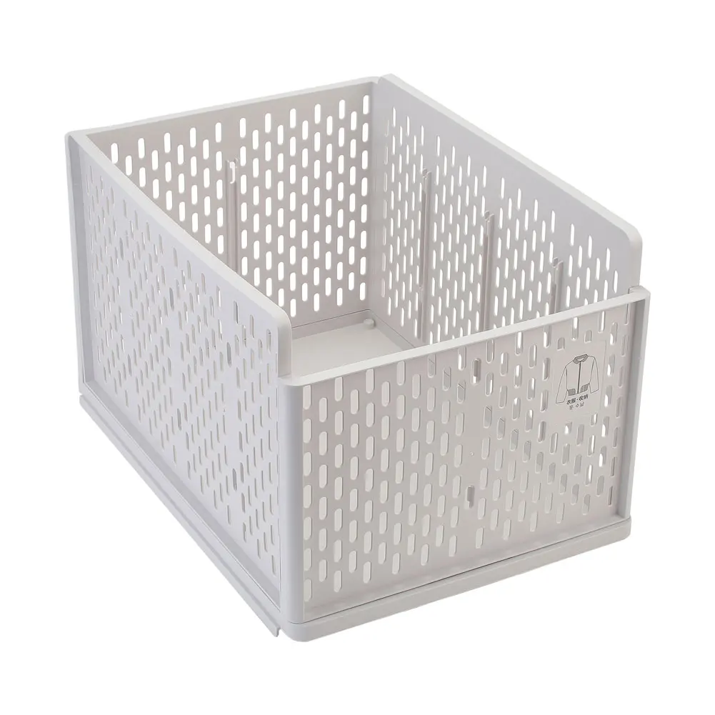Voltsify Plastic Stackable Clothes Storage Basket Drawer Organizer