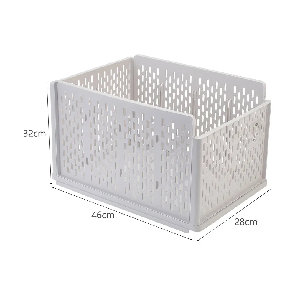 Voltsify Plastic Stackable Clothes Storage Basket Drawer Organizer