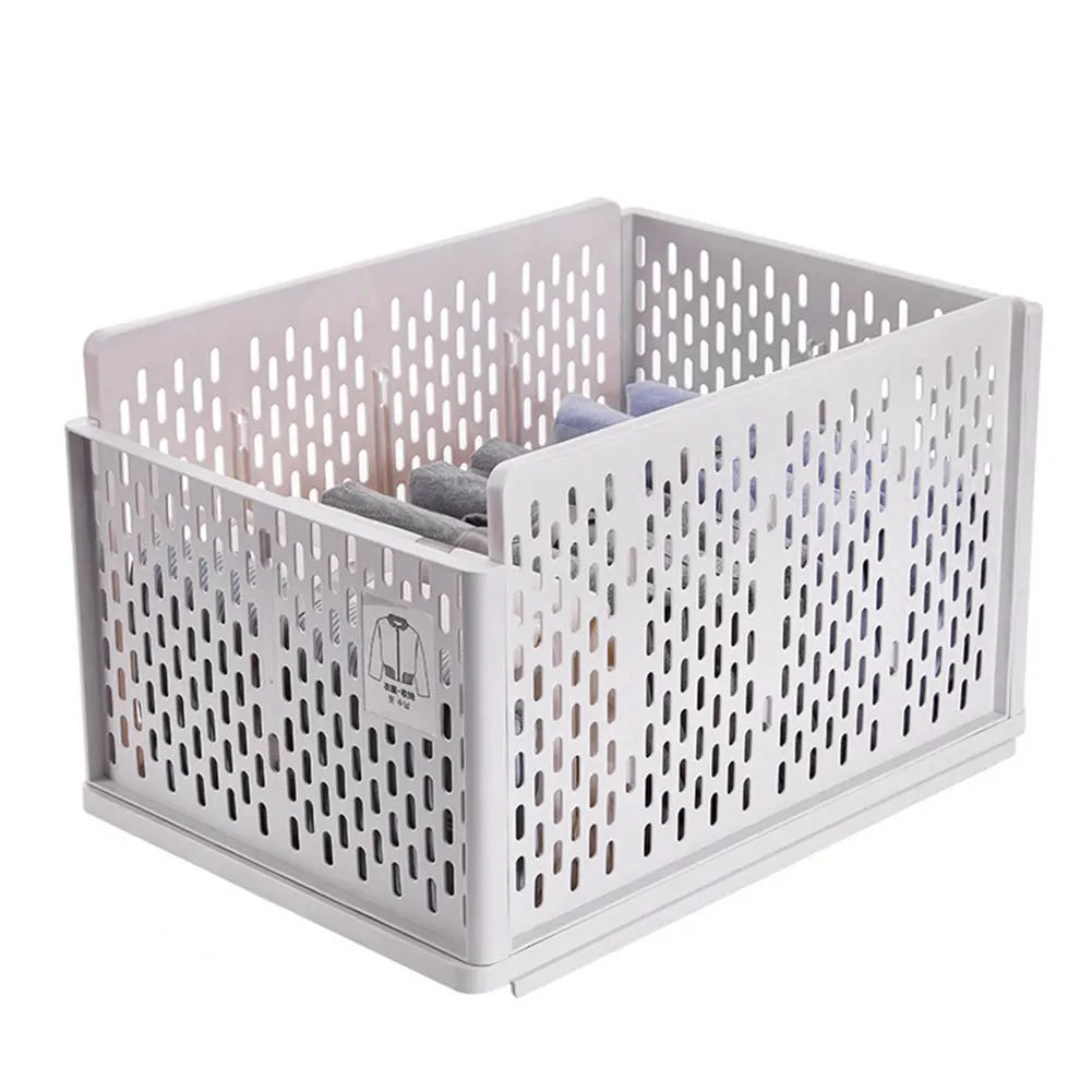 Voltsify Plastic Stackable Clothes Storage Basket Drawer Organizer