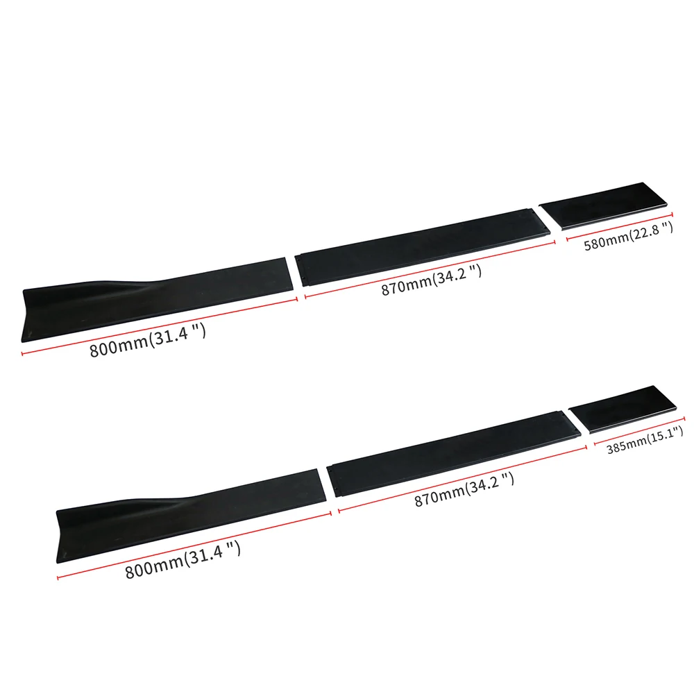 78.7in 2M Side Skirt Universal For VW Golf MK5 MK6 MK7 Extension Kit Splitters Apron Splitter Winglet Car Accessories