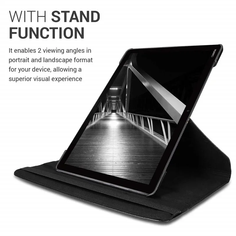 360 Rotating Case for Huawei MediaPad M5 lite 10 BAH2-W19 BAH2-L09 BAH2-W09 Smart Cover Funda MediaPad M5 lite 10.1 inch Cases