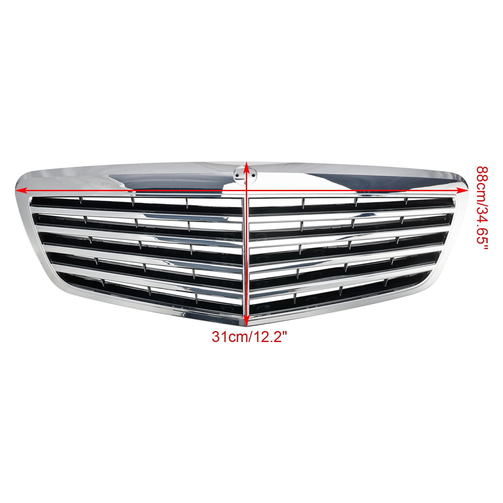 Artudatech Front Grille Grill Fit for Mercedes Benz S-Class W221 S550 S600 S63 S65 2010-2013