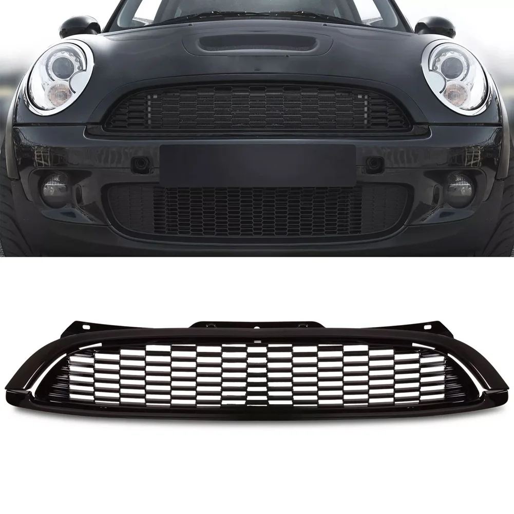Front Bumper Grill Replacement For Mini R55-R59 2007-2015 Front Bumper Hood Grille Upper Center Grilles 51117255125 7255125