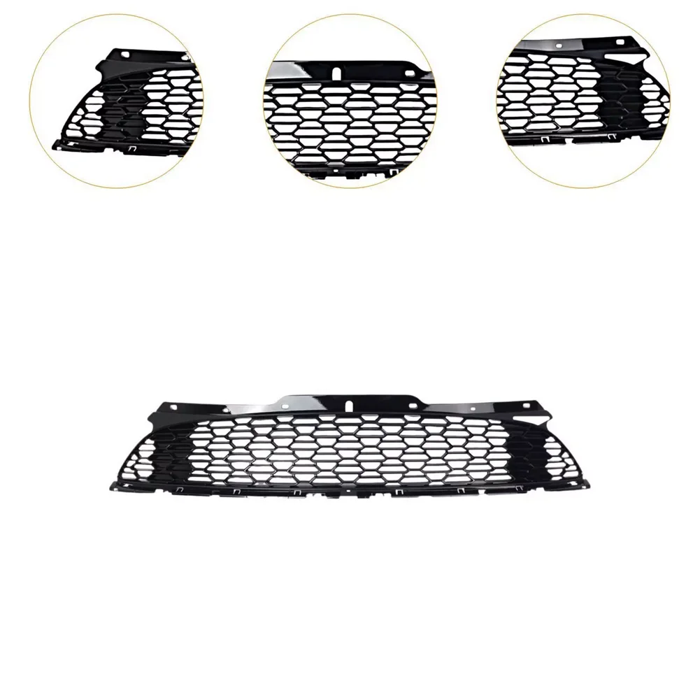 Front Bumper Grill Replacement For Mini R55-R59 2007-2015 Front Bumper Hood Grille Upper Center Grilles 51117255125 7255125